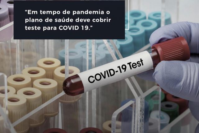 Planos de saúde devem cobrir teste para COVID-19